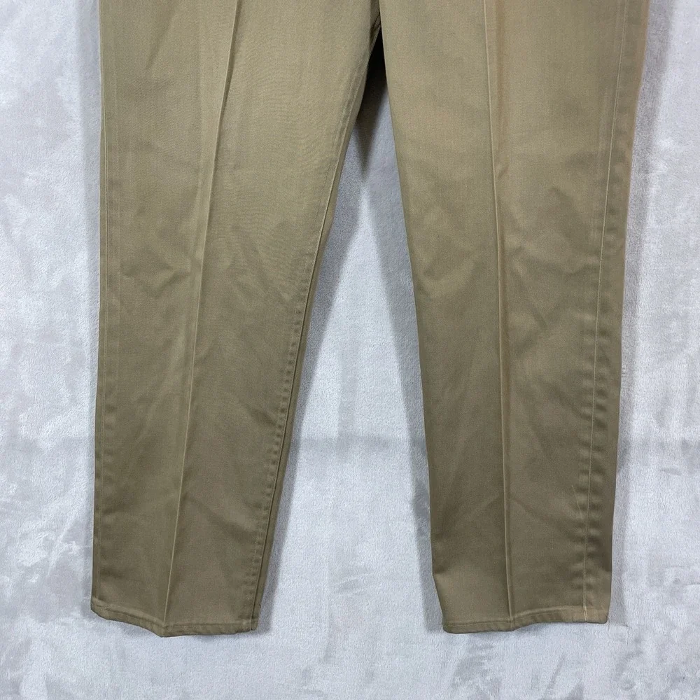 True Vtg 60s Lee Westerner Pants Mens 36x29 Cotton Talon Zipper Green USA Union